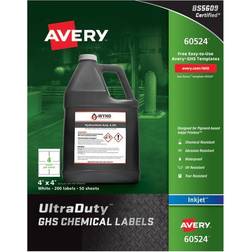 Avery UltraDuty GHS Chemical Labels Pigment-Based