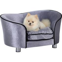 Pawhut Pet Sofa Dog Couch Bed Cat Lounger w/ Pocket