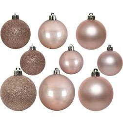 Decoris Baubles Blush Pink Weihnachtsbaumschmuck 6cm 30Stk.