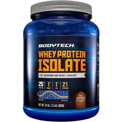 BodyTech Whey Protein Isolate Powder Rich Chocolate (1.5 lbs./21 Servings)