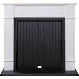 Adam Oxford Stove Fireplace in Pure White, 48 Inch