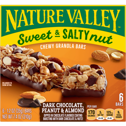 Nature Valley Sweet & Salty Dark Chocolate-Peanut & Almond Chewy Granola Bars 6ct