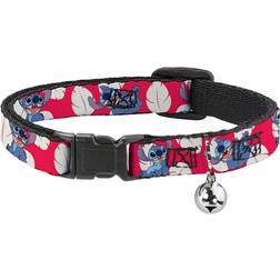 Disney Lilo And Stitch Cat Collar Breakaway Blue/Red/White