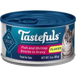 Blue Buffalo Tastefuls Natural Flaked Wet Cat Food, Fish Shrimp