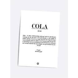 Citatplakat Cola White Plakat 14.8x21cm