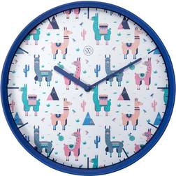 Nextime Alpaca blå Ø30cm Väggklocka 30cm