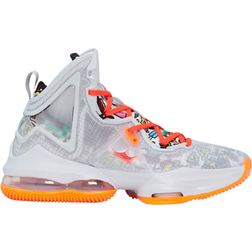 Nike LeBron 19 GS - Grey Fog/Orange