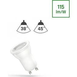 Mini 4W LED spot Ø35mm, 230V, mini MR11 GU10 Varmvit