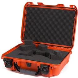 Nanuk 923 hårt fodral – svart (923-0001) Kubformat skum, Orange, En storlek