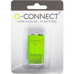 Q-CONNECT Super Alkaline 9V batteri 1 stk