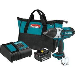 Makita XWT04S1 18V LXTÂ Lithium-Ion Cordless 1/2" Sq. Drive Impact Wrench Kit (3.0Ah)