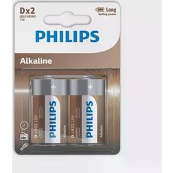 Philips Batteri Alkaline D/LR20 2-pack