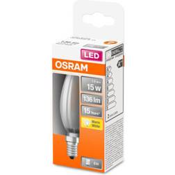 Osram LED-Lampe Candle 1,5W/827 (15W) frosted E14