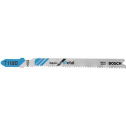 Bosch HSS Shank Jigsaw Blades, 3 in, 5 Pack, T118B