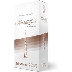 Rico DAddario Mitchell Lurie Premium Bb Clarinet Reeds 3 (5 Pack)