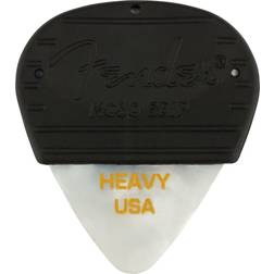 Fender Mojo Grip Celluloid Guitar Picks Heavy White Moto 3pk