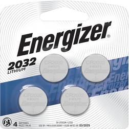 Energizer 2032 3V Lithium Coin Battery, 4-Pack