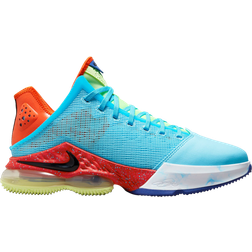 NIKE LeBron 19 Low - Blue Chill/Black/Light Crimson