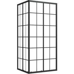 vidaXL brusekabine 90x70x180 cm sikkerhedsglas 700x900x1900mm