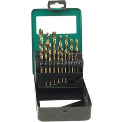 Brüder Mannesmann BrÃ¼der 19 Piece HSS Twist Drills Set Cobalt