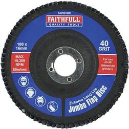 Faithfull FAIFD100C Flap Disc 100mm Coarse