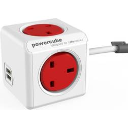 allocacoc Powercube 1.5m Extended Dual USB