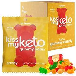 Kiss Keto Gummy Bears Fruity 23g 12 stk