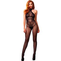Leg Avenue Neckholder-Bodystocking mit floralem Muster