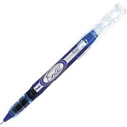 Pentel Finito! Porous Point Pen, .4mm, Blue/Silver Barrel, Blue Ink