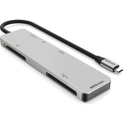 Ezquest USB-C CFast 2.0 Card Reader 5 Ports with UHS II SD/Micro SD