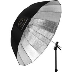 Glow Easy Lock Medium Deep Beaded Silver Fiberglass Umbrella (41' #GL-EL-41S