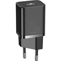 Baseus Super Si Väggladdare USB-C 20W Svart