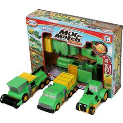 Mix or Match Vehicle Farm Set Green/Black/Yellow One-Size