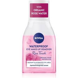Nivea Rose Touch Waterproof Eye Make Up Remover Dvoufazovy odlicovac oci