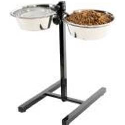 Zolux Set of 2 bowls 2.75l + adjustable stand