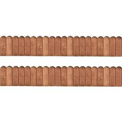 vidaXL 2 PCs 120 cm rebordear rollos de madera de pino