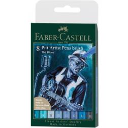 Faber-Castell PITT Artist Brush 8-pak Blues