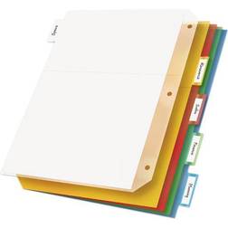 Cardinal Indexed Tab Pockets for Poly Ring Binders, Multi-Colored