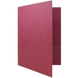 Jam Paper 2-Pocket Presentation Folders, Burgundy Linen, 100/Box
