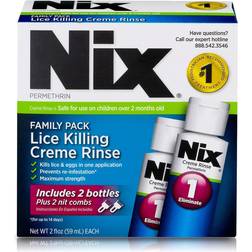 Nix Permethrin Lice Killing Creme Rinse Kit