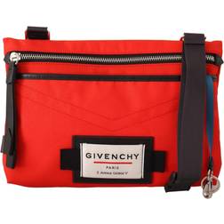 Givenchy Polyamid Downtown Flat Crossbody Väska - Red