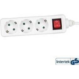 InLine Power supply line 3 sockets 3 m white (16433T)