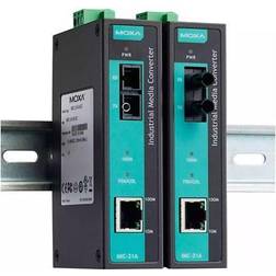 MOXA IMC-21A-M-SC, 100 Mbit/s, 100Base-TX,10Base-T, 100Base-FX, IEEE 802.3,IEEE 802.3u,IEEE 802.3x, SC, Ledningsført