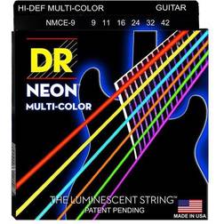 DR Neon Gitarrsträngar NMCE-9 Flerfärgad Lite