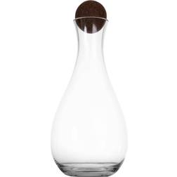 Sagaform Avec Boule En Liège Nature 2 l Transparent-marron foncé Carafe à Vin 2L