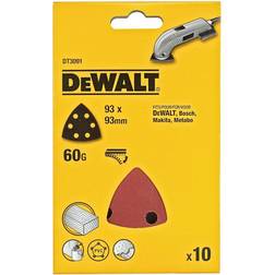 Dewalt Dt3091-Qz Detail Sanding Sheet 93X93Mm -60G (Pk10)