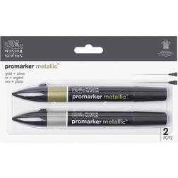 Winsor & Newton Promaker metallic set 2pcs gold silver