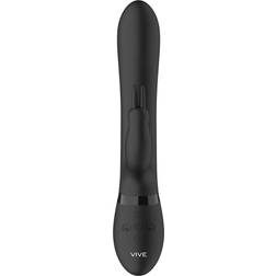 Shots Toys Vive Amoris Black Rabbit Vibrator With Stimulating Beads