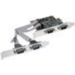 InLine 76623C gränssnittskort, 4 x seriell 9-pol, PCIe (PCI-Express)