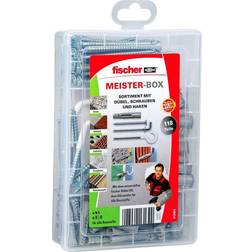 Fischer Meister-Box UX with screws and hooks